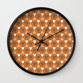 Reception retro geometric pattern Wall Clock