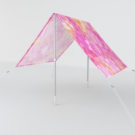 Pink and Orange Retro Pixel Camo Pattern Sun Shade