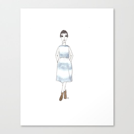 girl in a dress Canvas Print