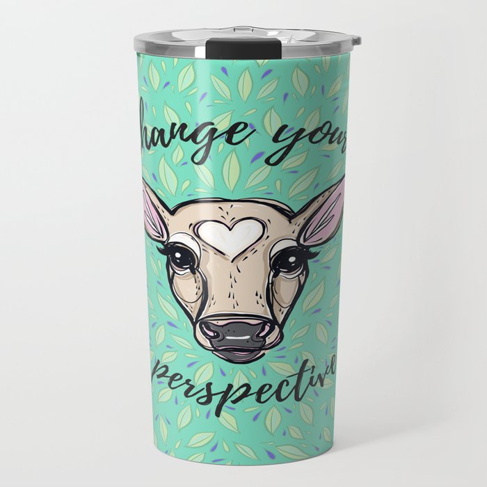 Change Your Perspective Tan Baby Cow Travel Mug