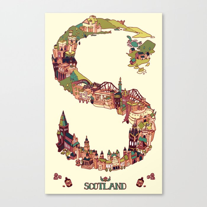S is for Scotland Canvas Print