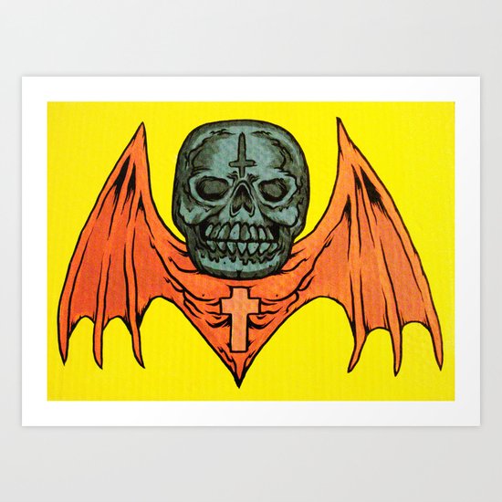 skullbat Art Print