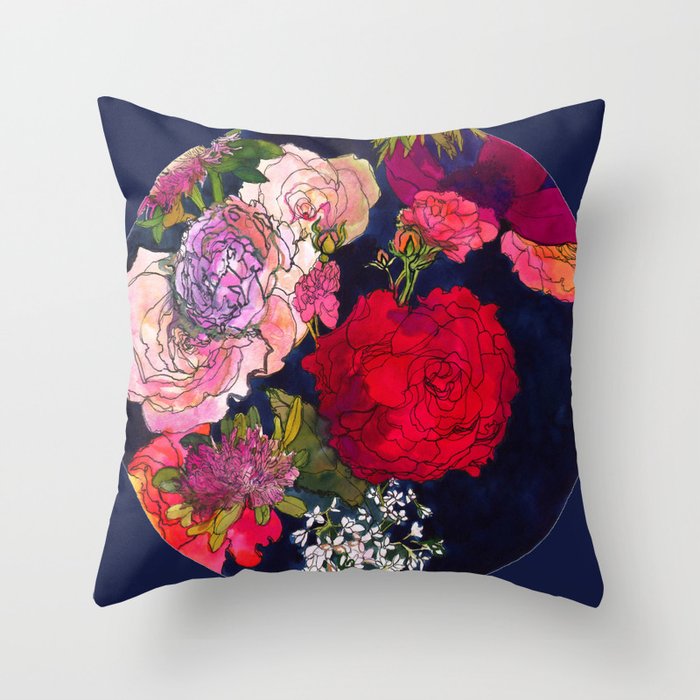 You Promised Me Roses Throw Pillow