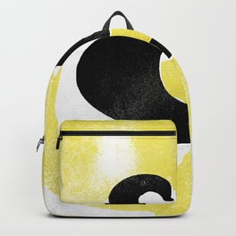 Goudy Stout Ampersand Backpack | Texture, Lettering, Yellow, Painting, Graphic Design, Stout, Ampersand, Grunge, Black, Typeface 