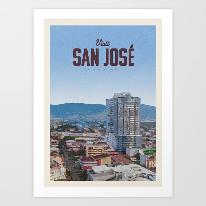 Visit San José Art Print
