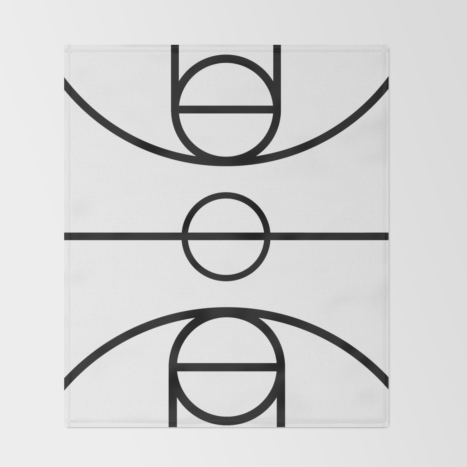 Basketball Court Throw Blanket By Jouskacreate Society6