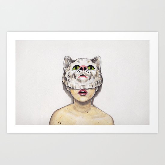 Masked Avenger Art Print