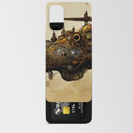 Steampunk Flying Fortress Android Card Case