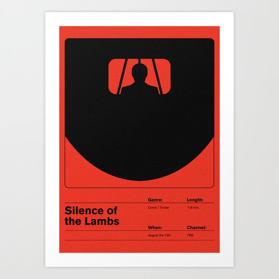 Silence of the Lambs Art Print