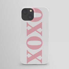 Coral XOXO iPhone Case