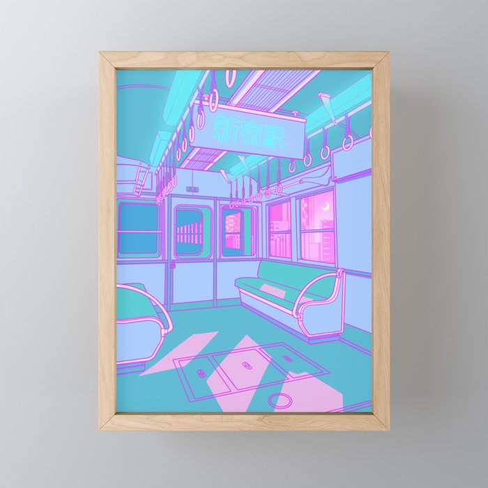 Train to Tokyo Framed Mini Art Print