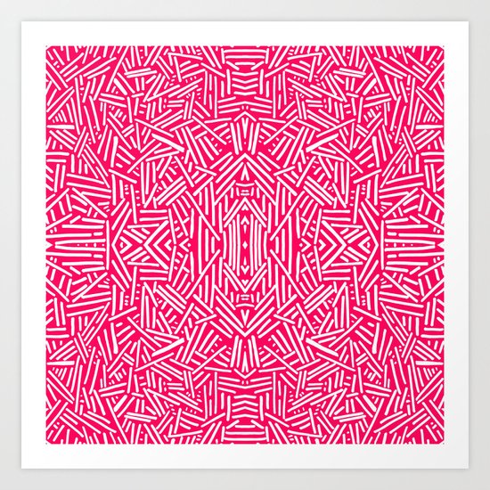 Radiate (Coral) Art Print