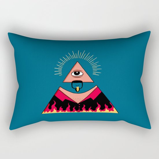 The All Seeing Eye Fieri Rectangular Pillow