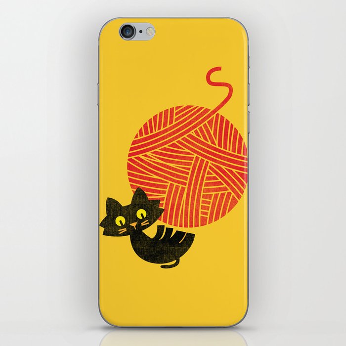Fitz - Happiness (cat and yarn) iPhone Skin