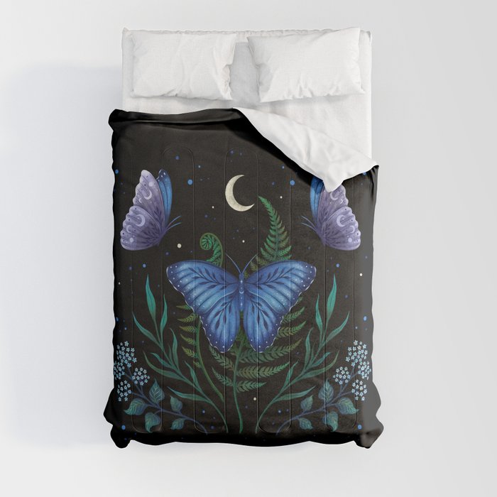 Blue Morpho Butterfly Comforter