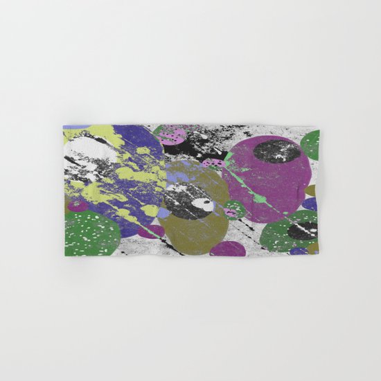 Gather Together - Abstract, pastel coloured, textured, artwork Hand & Bath Towel