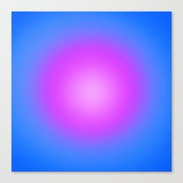 Orb Gradient // Hot Pink Canvas Print
