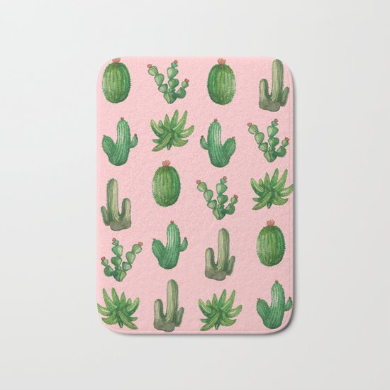 NEW Cactus PinK!! Bath Mat