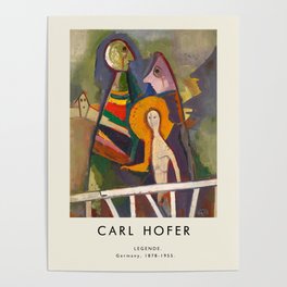 Poster-Carl Hofer-Legende. Poster