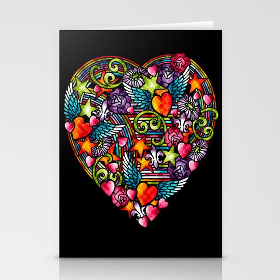 my heart has wings Stationery Cards