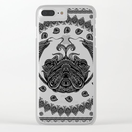 Henna of Pugly Clear iPhone Case