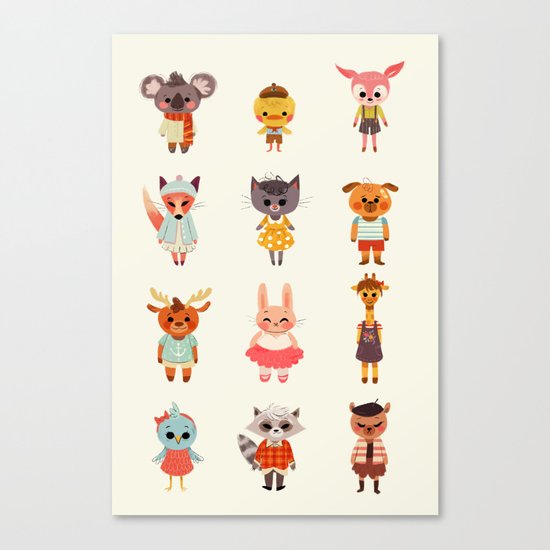 Animal Fashion Canvas Print