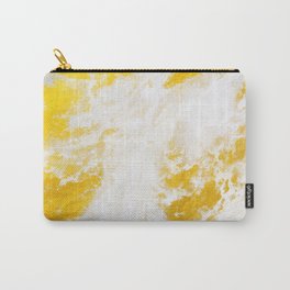 Abstract yellow gold marble Carry-All Pouch