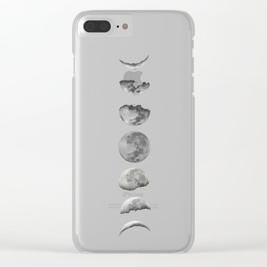 Phases of the Moon Clear iPhone Case