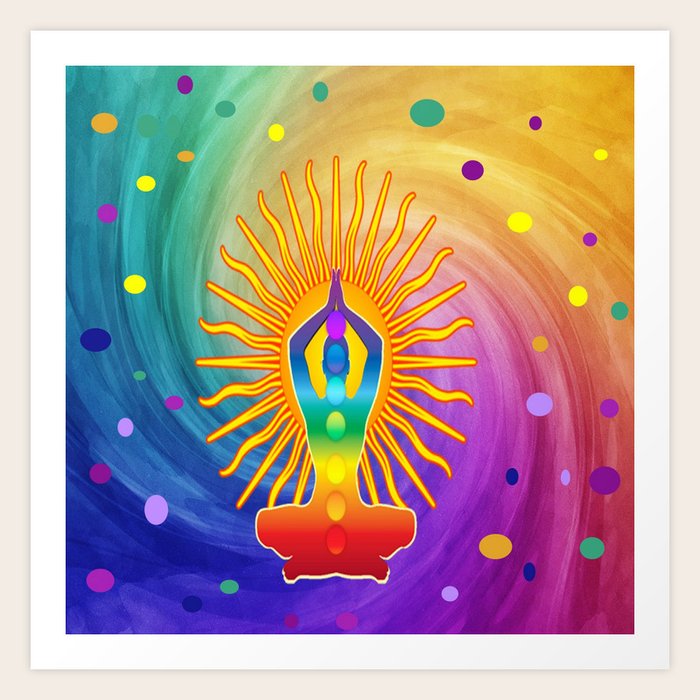 Colorful Om Meditation Mantra Chanting Design Art Print By Sharlesart Society6 Om meditation and its procedure. colorful om meditation mantra chanting design art print by sharlesart