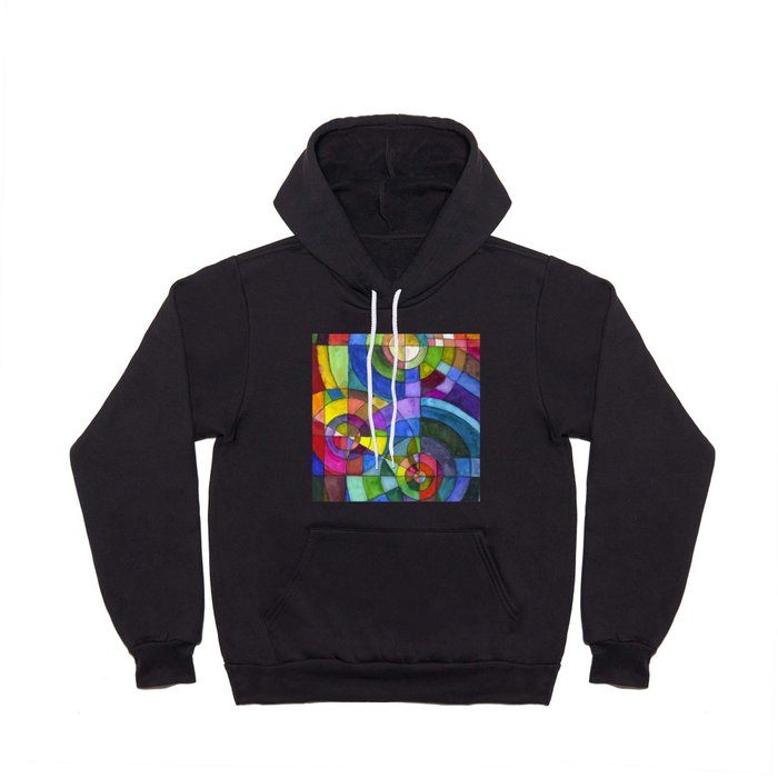 a la Sonia Delaunay - Orphism Abstract painting,  Hoody