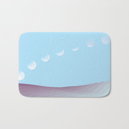 Phases of the moon Bath Mat