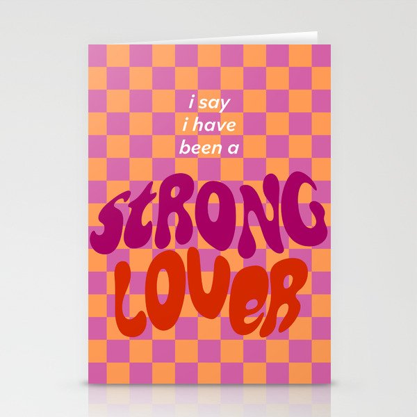 Strong Lover Stationery Cards