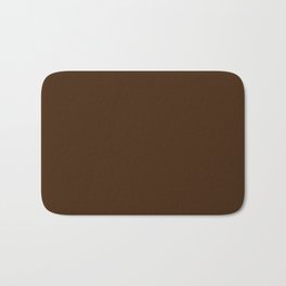 Best Seller Colors of Autumn Dark Hazelnut Brown Solid Color - Accent Shade / Hue Bath Mat | Autumn, Solidcolor, Simple, Season, Accentcolor, Fall, Minimalist, Colour, Designercolor, Color 