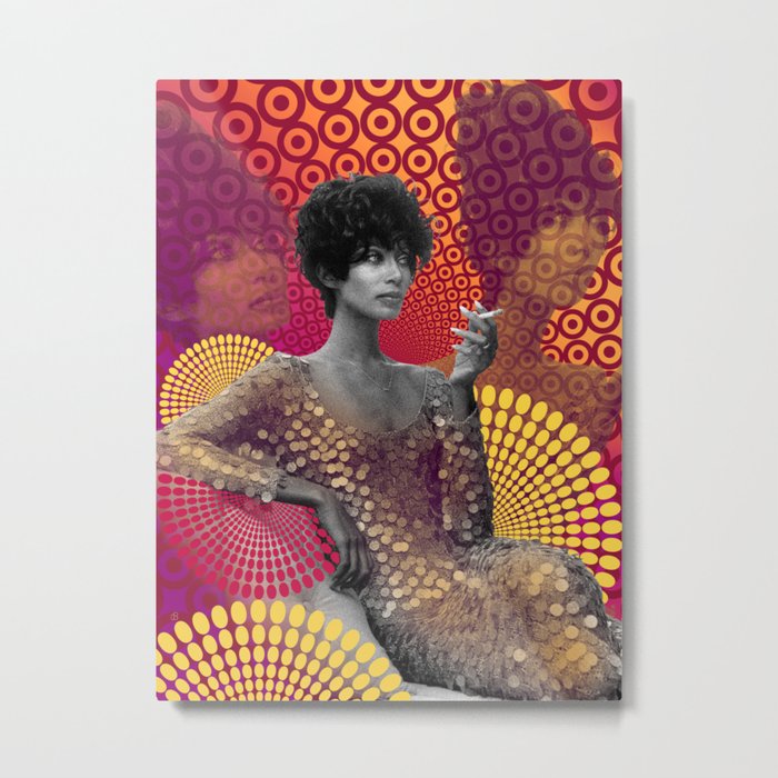 Supermodel Donyale 2 - Supermodels of the Sixties Series Metal Print