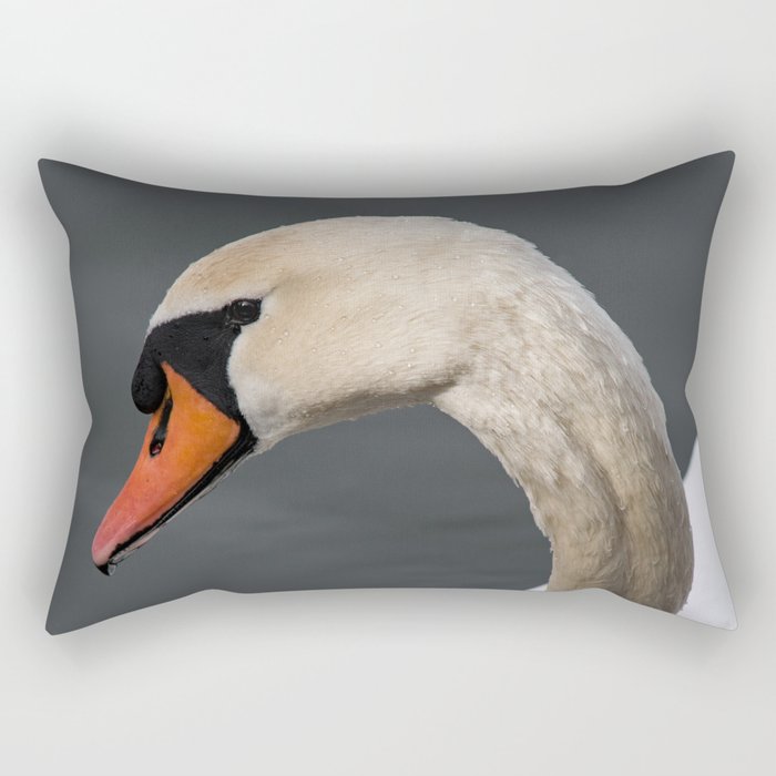 Mute Swan in Winter Rectangular Pillow