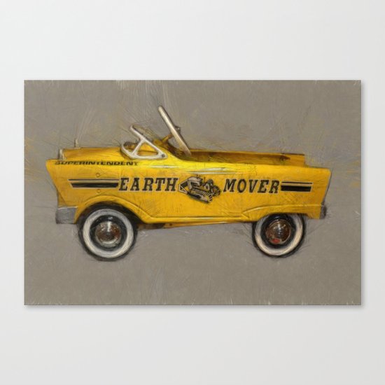 Earth Mover Pedal Car Canvas Print