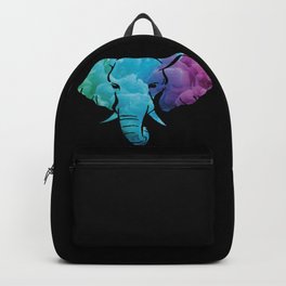 Elephant Art Abstract Colorful Backpack