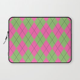Geometric Triangle Neon Pink Pattern Laptop Sleeve