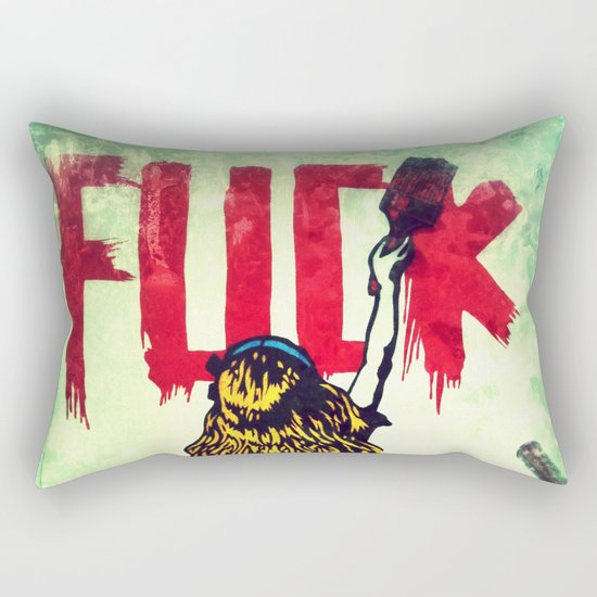 Writing Fuck Rectangular Pillow