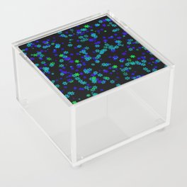 Blue Flowers Acrylic Box
