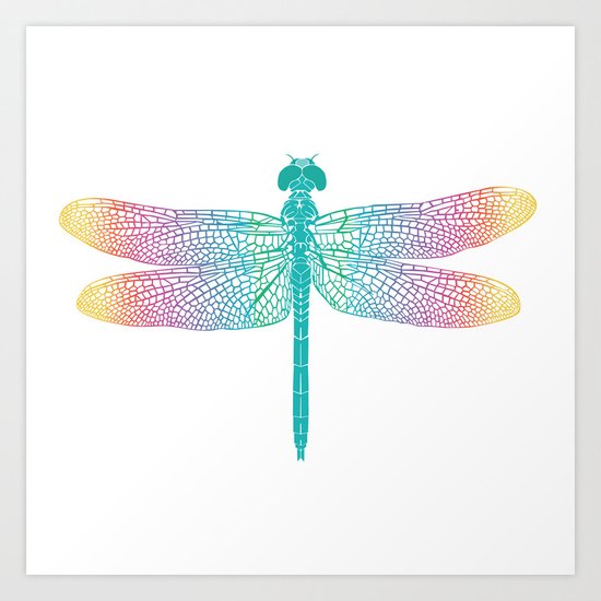 dragonfly v1 Art Print