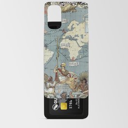 World map-British Empire-1886 vintage pictorial map Android Card Case