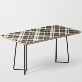 Black brown gingham checked Coffee Table