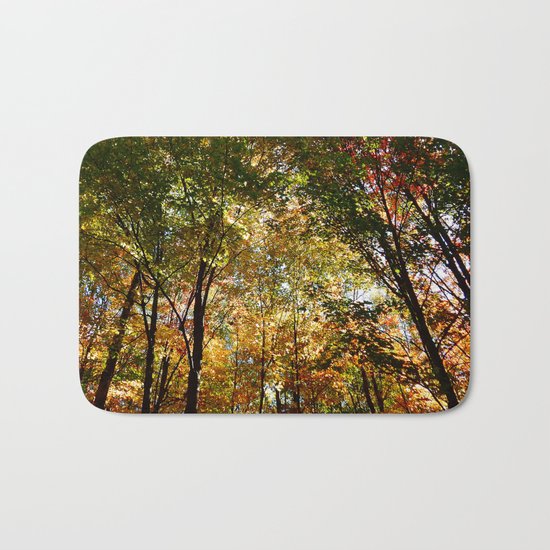 Through the Trees in October Bath Mat