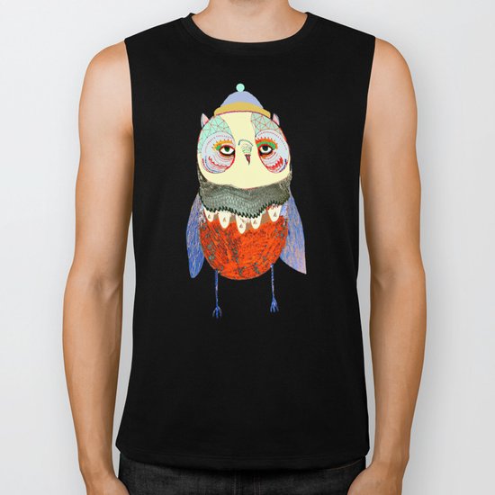 Owl Chick Biker Tank
