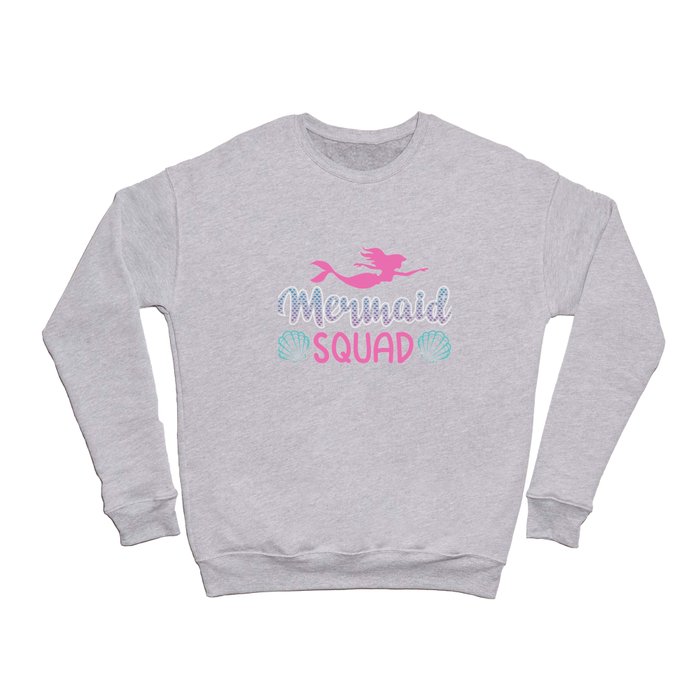 Mermaid Squad Matching Birthday Party Apparel Crewneck Sweatshirt