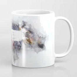 Person Playing Electric Bass Guitar in watercolor style Coffee Mug