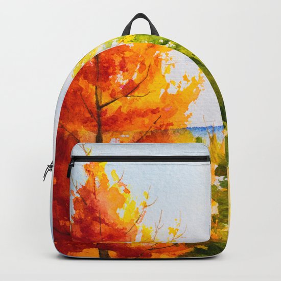 Autumn scenery #21 Backpack