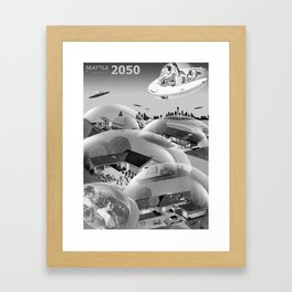 Seattle 2050 Framed Art Print