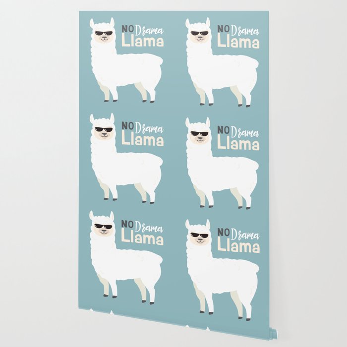 No Drama Llama Wallpaper By Coffeeandcute Society6
